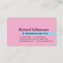 Modern Elegant Minimalist Professional Custom Business Card