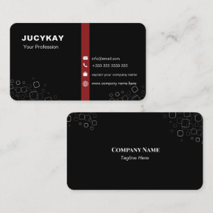 Modern Elegant Minimalist Professional Plain Busin Business Card
