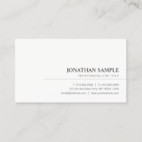 Modern Elegant Minimalist Professional Plain