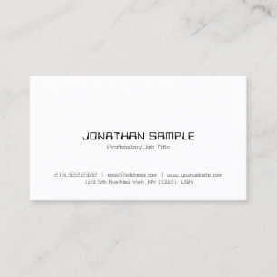 Modern Elegant Minimalist Professional Template Business Card