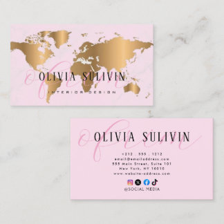 Modern Elegant Minimalist Professional TRAVEL Business Card