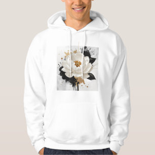 Modern elegant minimalist Rose Art Hoodie