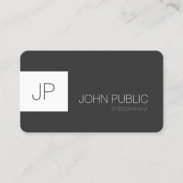 Modern Elegant Minimalist Rounded Corners Business Card