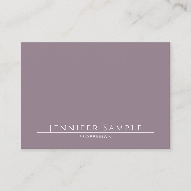 Modern Elegant Minimalist Salon Template Elite Business Card (Front)