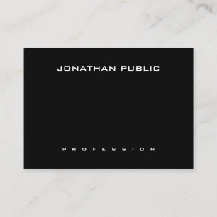Modern Elegant Minimalist Trendy Black And White Business Card