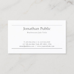 Modern Elegant Minimalistic Graphic Design Trendy Business Card