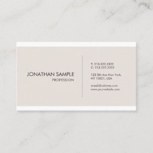 Modern Elegant Minimalistic Graphic Design Trendy Business Card