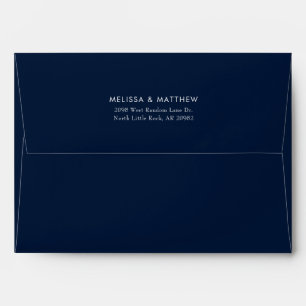 Modern Elegant Modern Return Addressed Envelope