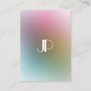 Modern Elegant Monogram Colourful Template Luxury Business Card