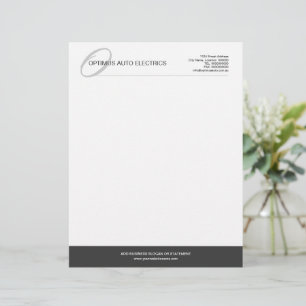Modern & Elegant Monogram Custom Letterhead