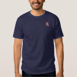 Modern Elegant Monogram  Embroidered T-Shirt<br><div class="desc">Your monogram modern and elegant embroidered on your shirt. Very nice gift for birthday or mother's day.</div>