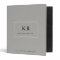 Modern & elegant monogram on grey