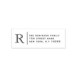 Modern Elegant Monogram Self-inking Stamp