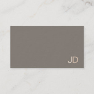 Modern Elegant Monogrammed Design Trendy Plain Business Card
