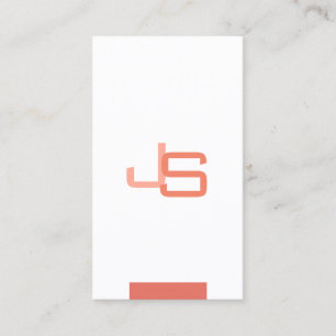 Modern Elegant Monogrammed Template Professional Business Card