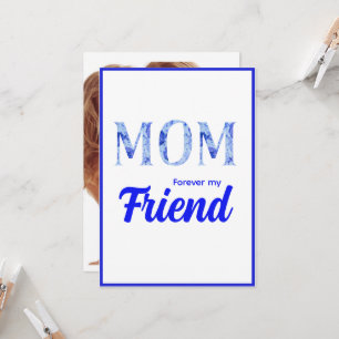 Modern Elegant Mother’s Day  Forever  my Friend Card