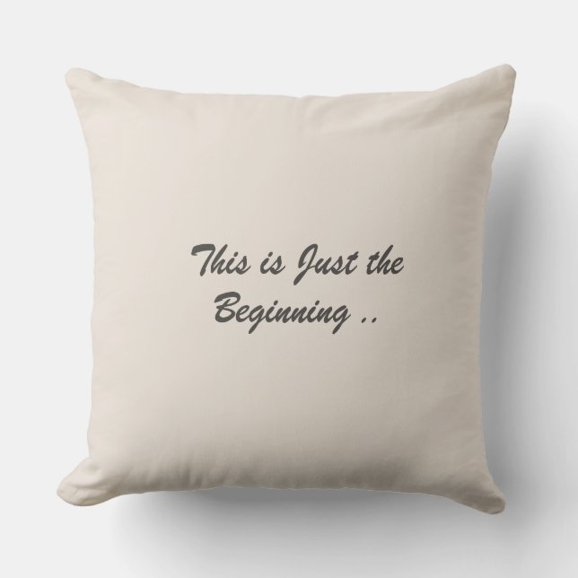  Modern elegant motivational quote typography  Throw Pillow (Front)