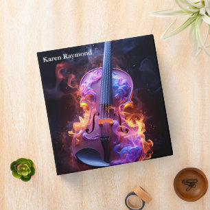 Modern Elegant Music Note Binder