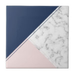 Modern elegant navy blue marble tile<br><div class="desc">Modern elegant navy blue marble</div>