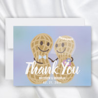 Modern Elegant Nuts About Each Other Cute Wedding