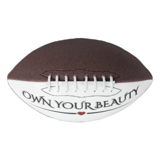 Modern Elegant "Own Your Beauty" Chic Football