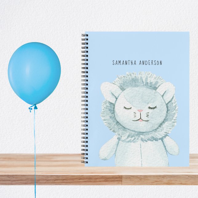 Modern Elegant Pastel Blue Baby Gift For Mom To Be Notebook (Creator Uploaded)