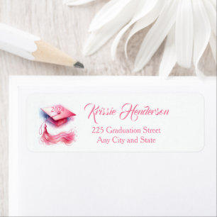 Modern Elegant Pastel Graduation Cap
