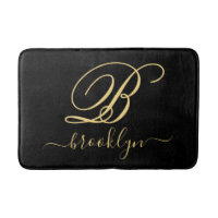 Modern Elegant Personalized Gold Name Monogrammed