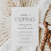 Modern Elegant Photo Elopement Reception