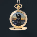 Modern Elegant Photo Newly Wed Wedding Watch<br><div class="desc">Modern, elegant, photo, Newlywed, Wedding anniversary watch.</div>