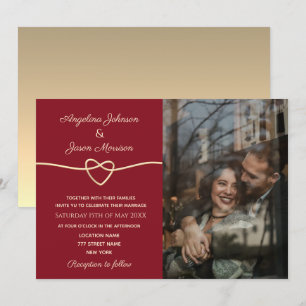 Modern Elegant Photo Wedding Invitation