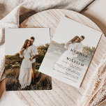 Modern Elegant Photo Wedding Invitation<br><div class="desc">Modern Elegant Photo Wedding Invitation</div>