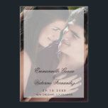 Modern Elegant Photo Wedding Program<br><div class="desc">Modern wedding program featuring your names and wedding details with a sheer overlay over your favourite photo. The backside has a second picture along with your order of ceremony,  wedding party and thank you message.  A stylish and elegant design for a contemporary couple.</div>