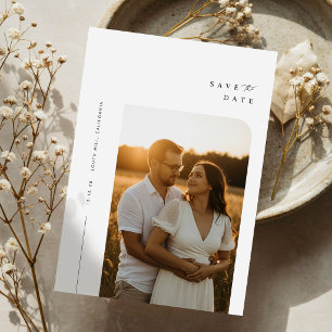 Modern Elegant Photo Wedding Save The Date