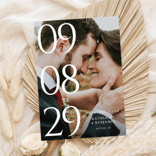Modern Elegant Photo Wedding Save The Date