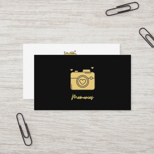 Modern & Elegant photography Business Card (Front/Back In Situ)