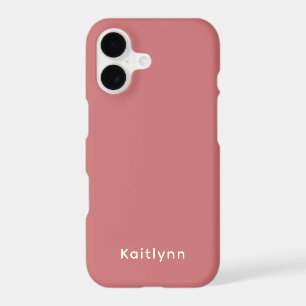 Modern Elegant Pink Simple Monogram Trendy