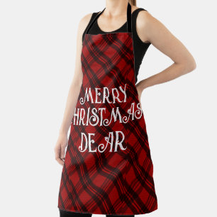 Modern & Elegant Plaid Apron