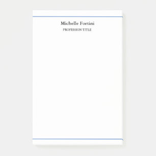 Modern Elegant Plain Minimalist Post-it Notes