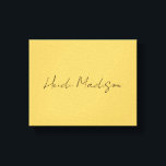 Modern Elegant Plain Simple Gold Colour Calligraph Canvas Print<br><div class="desc">Trendy Retro Style Template For All Needs.</div>