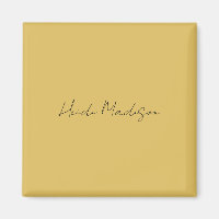 Modern Elegant Plain Simple Gold Colour Calligraph