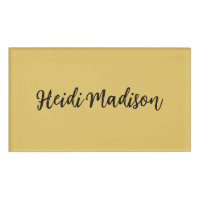Modern Elegant Plain Simple Gold Colour Calligraph