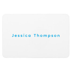 Modern Elegant Plain Simple Professional Name Magnet