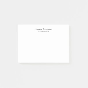 Modern Elegant Plain Simple Professional Post-it Notes