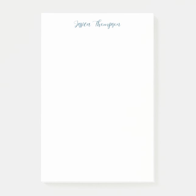 Modern Elegant Plain Simple Professional Post-it Notes (Front)