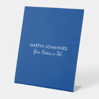 Modern Elegant Plain Stylish Blue Minimalist
