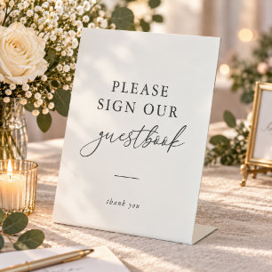 Modern Elegant Please Sign Our Guestbook