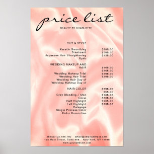 Modern, Elegant Price List Poster