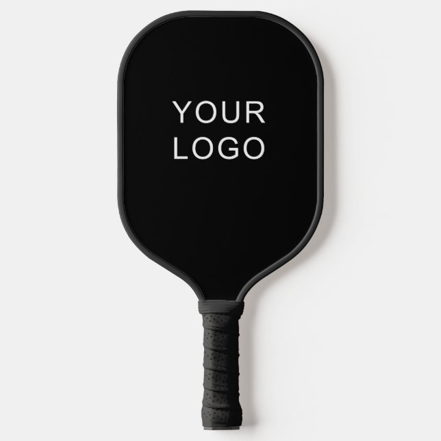 Modern Elegant Professional Business Logo Black   Pickleball Paddle (Front)