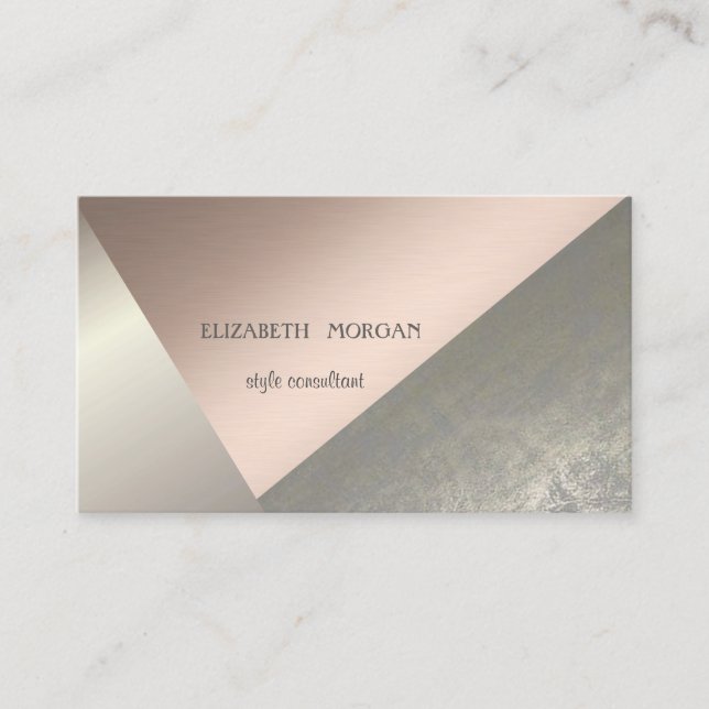 Modern Elegant  Professional,Geometric,Abstract Business Card (Front)